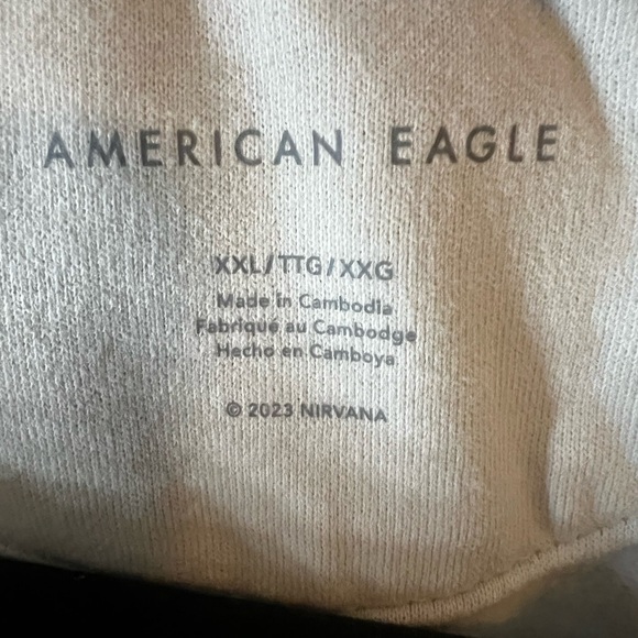 American Eagle Nirvana Sweatshirt Oversized - Picture 2 of 3